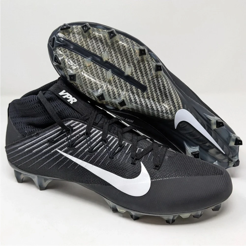 Nike Vapor Untouchable 2 CF Black and White Men's‎ Football Cleats Sz 14